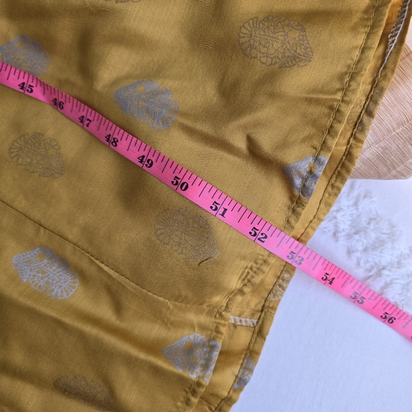 HemLine - Mustard & Gold Frock Anarkali by HemLine - Size Large 42" Pakistani - Picture 14 of 14